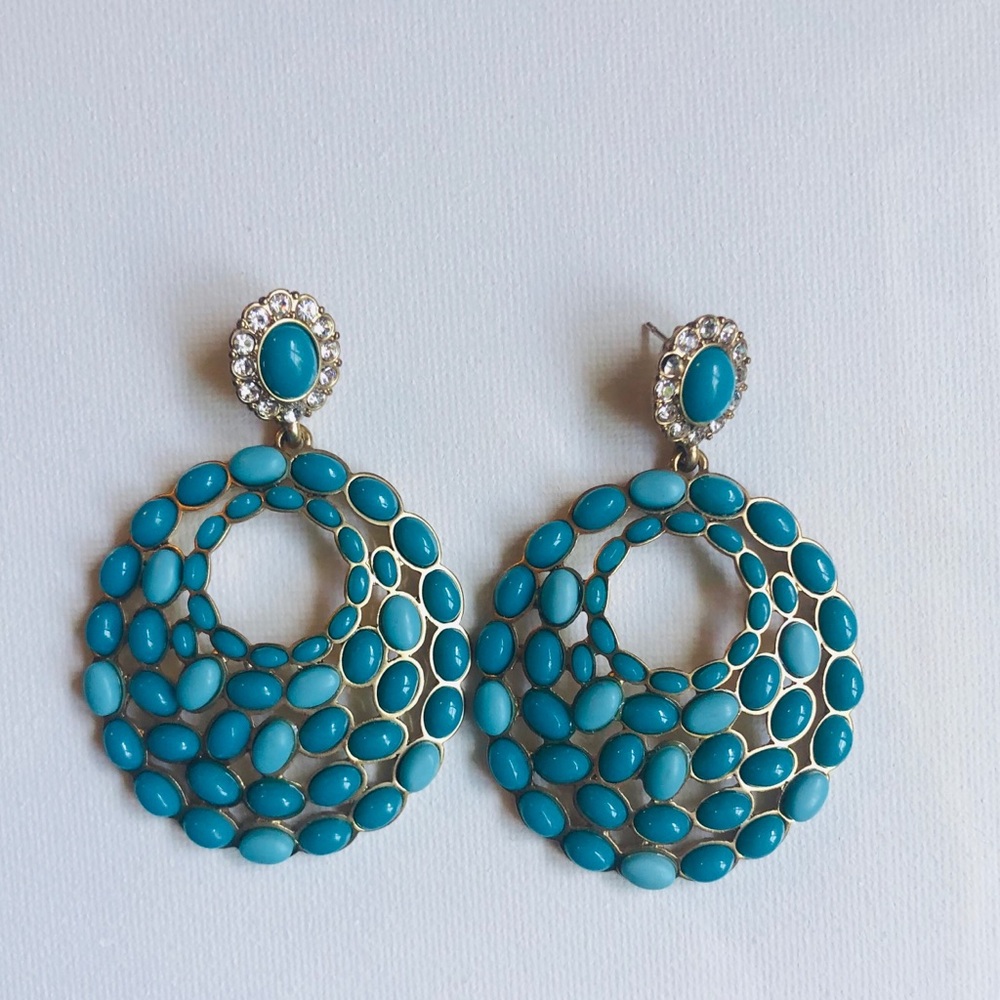 Turquoise and Gold Earrings